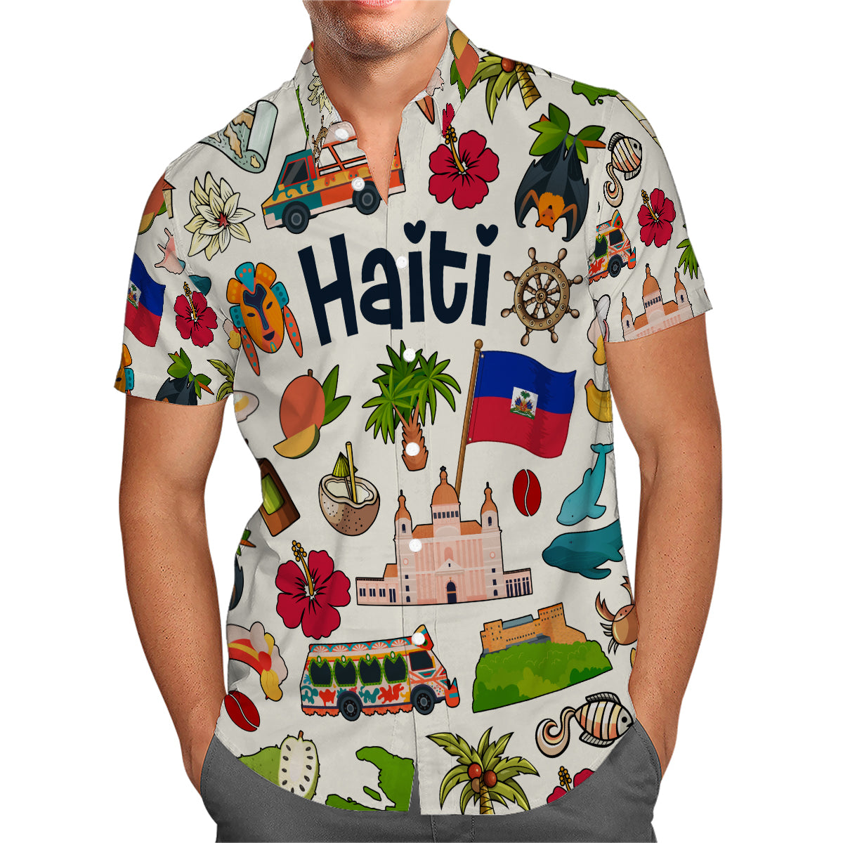 Haiti Hawaiian Shirt For Vacation And Travel Lovers