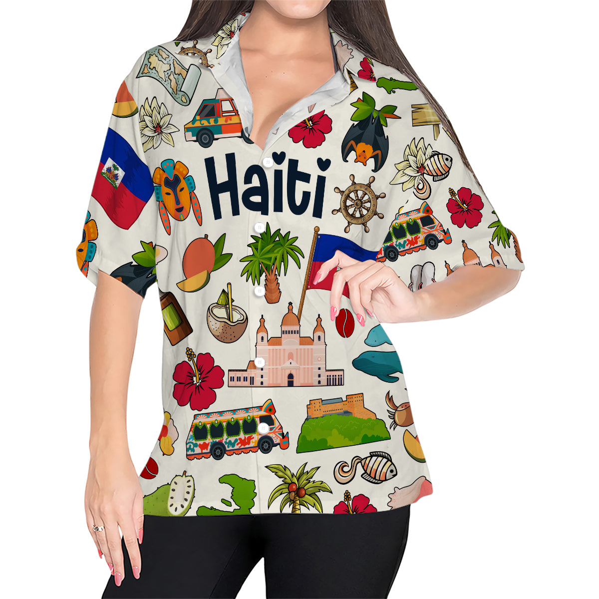 Haiti Hawaiian Shirt For Vacation And Travel Lovers