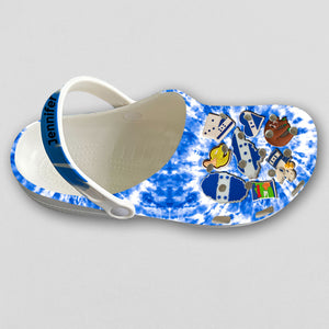 Honduras Personalized Clogs Shoes With Symbols Tie Dye