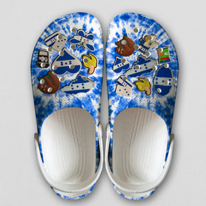 Honduras Personalized Clogs Shoes With Symbols Tie Dye