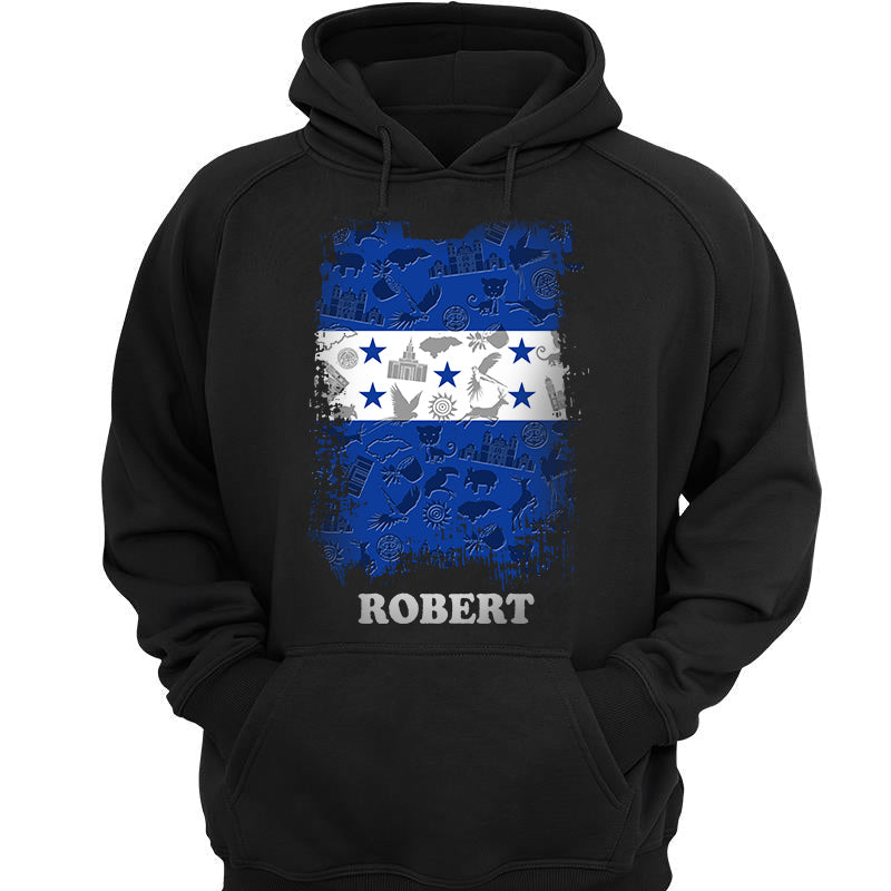 Honduras Flag Personalized T-shirt With Symbols