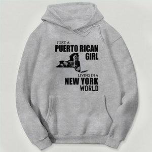 Just A Puerto Rican Girl Living In A New York Sweatshirt