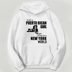 Just A Puerto Rican Girl Living In A New York Sweatshirt