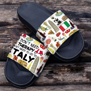 I Just To Go To Italy Slide Sandals For Italian