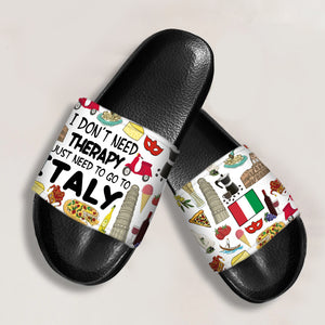 I Just To Go To Italy Slide Sandals For Italian