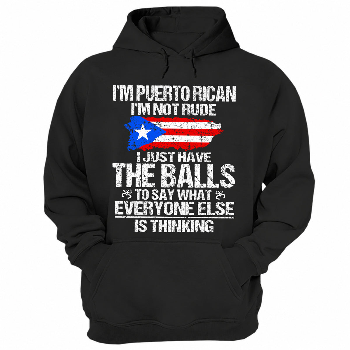 I'm Puerto Rican I'm Not Rude Hoodie
