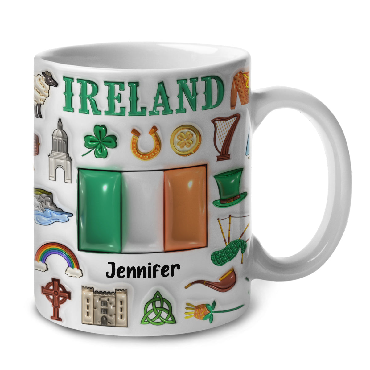 Custom Ireland Coffee Mug Cup With Your Name