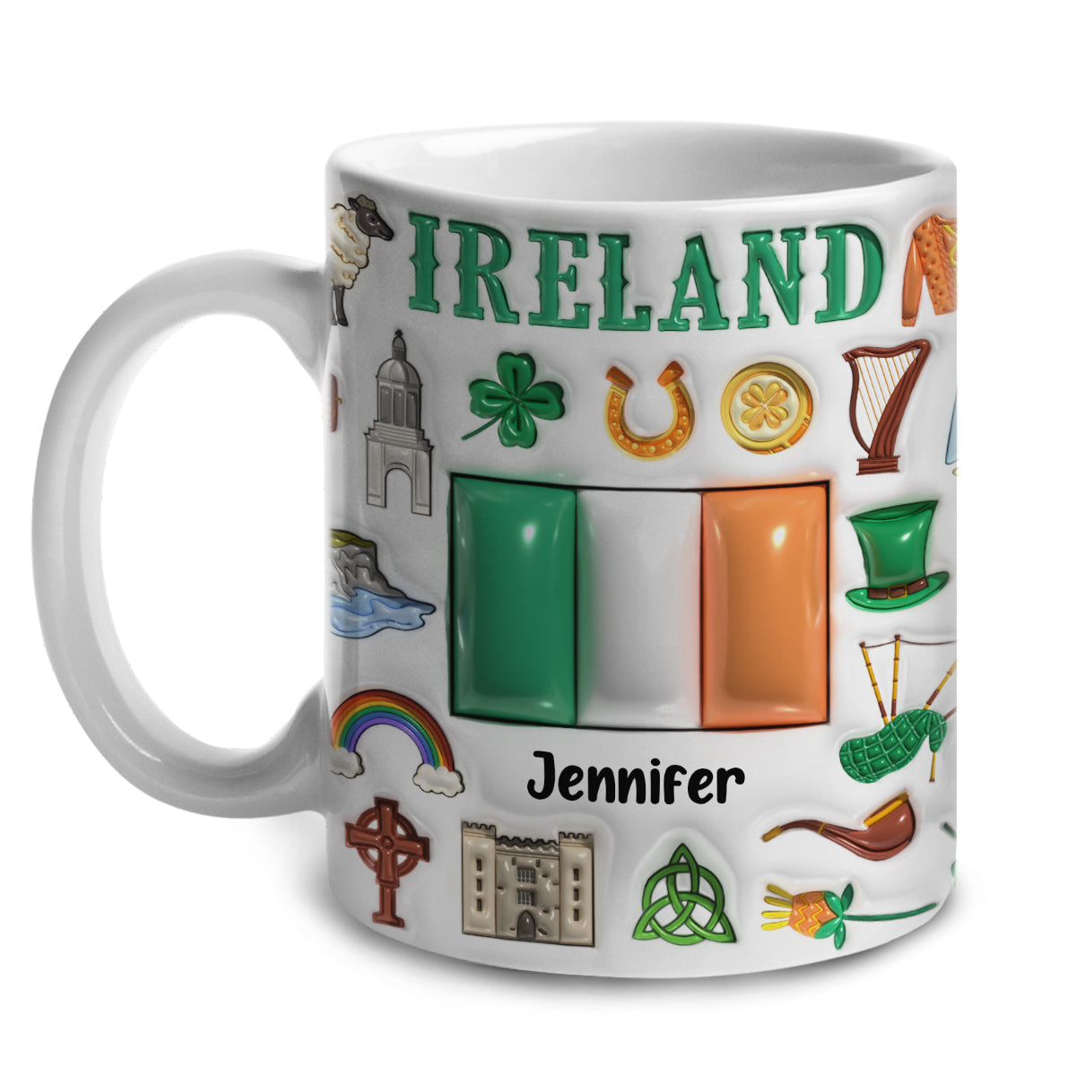 Custom Ireland Coffee Mug Cup With Your Name