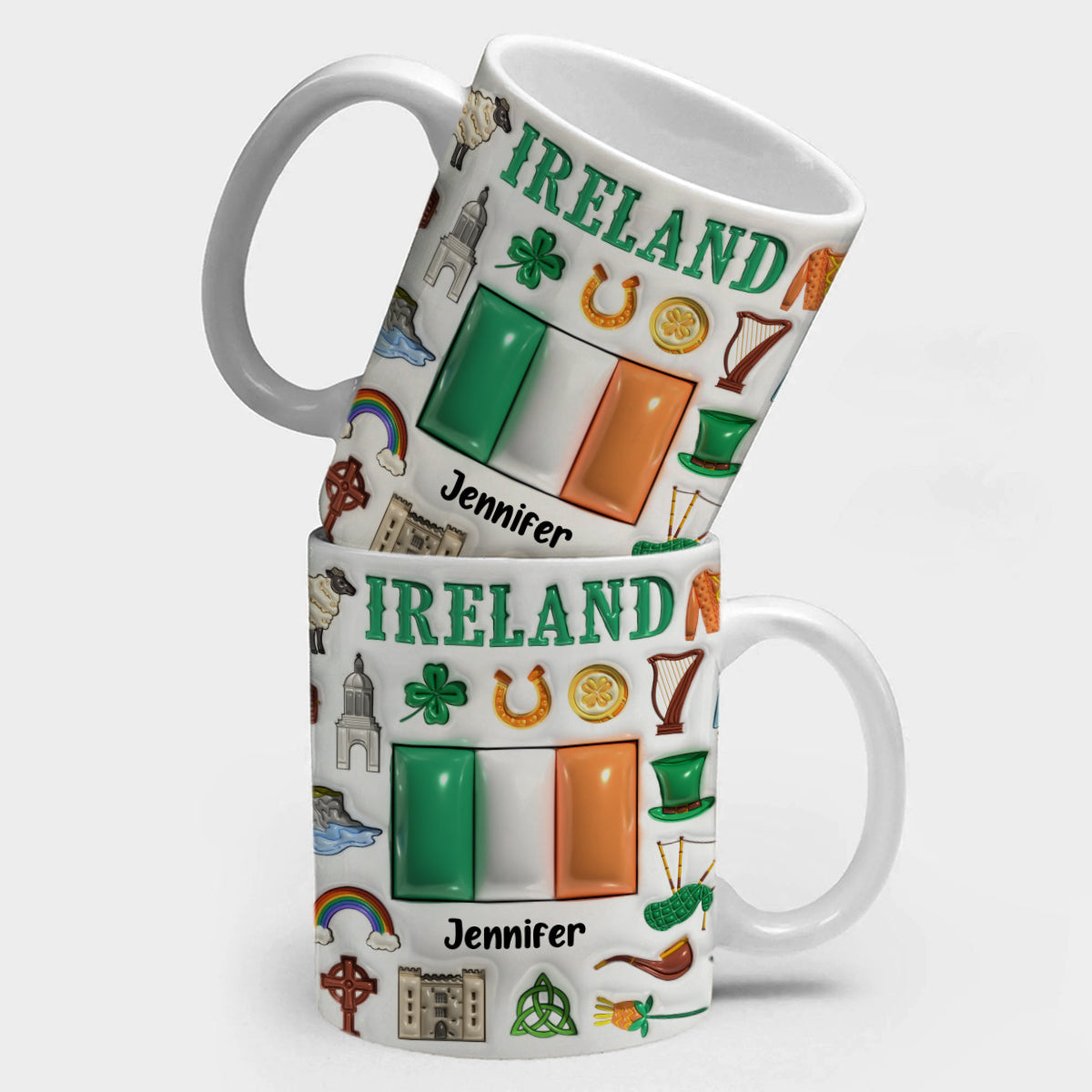 Custom Ireland Coffee Mug Cup With Your Name