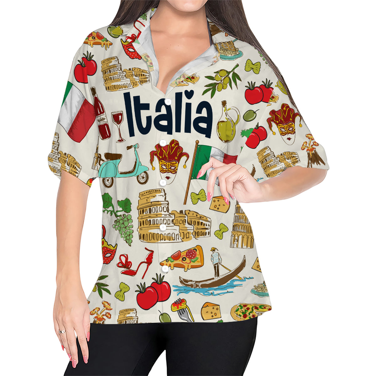 Italy Italia Hawaiian Shirt For Vacation And Travel Lovers
