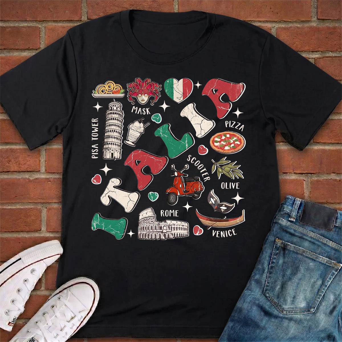 Italia T-shirt For Italia Vacation Gift