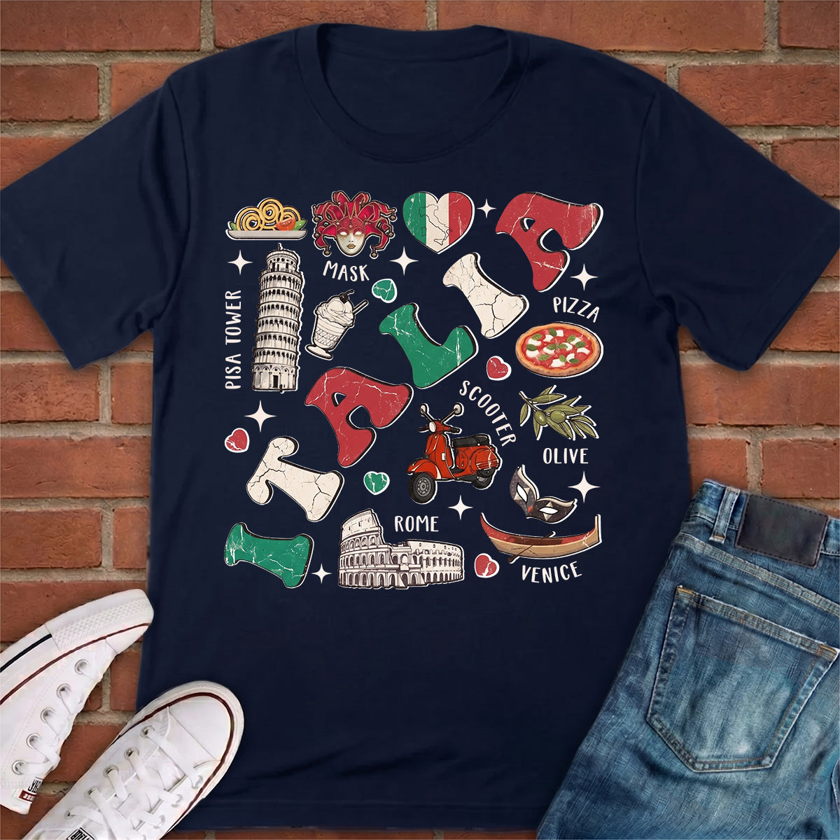 Italia T-shirt For Italia Vacation Gift