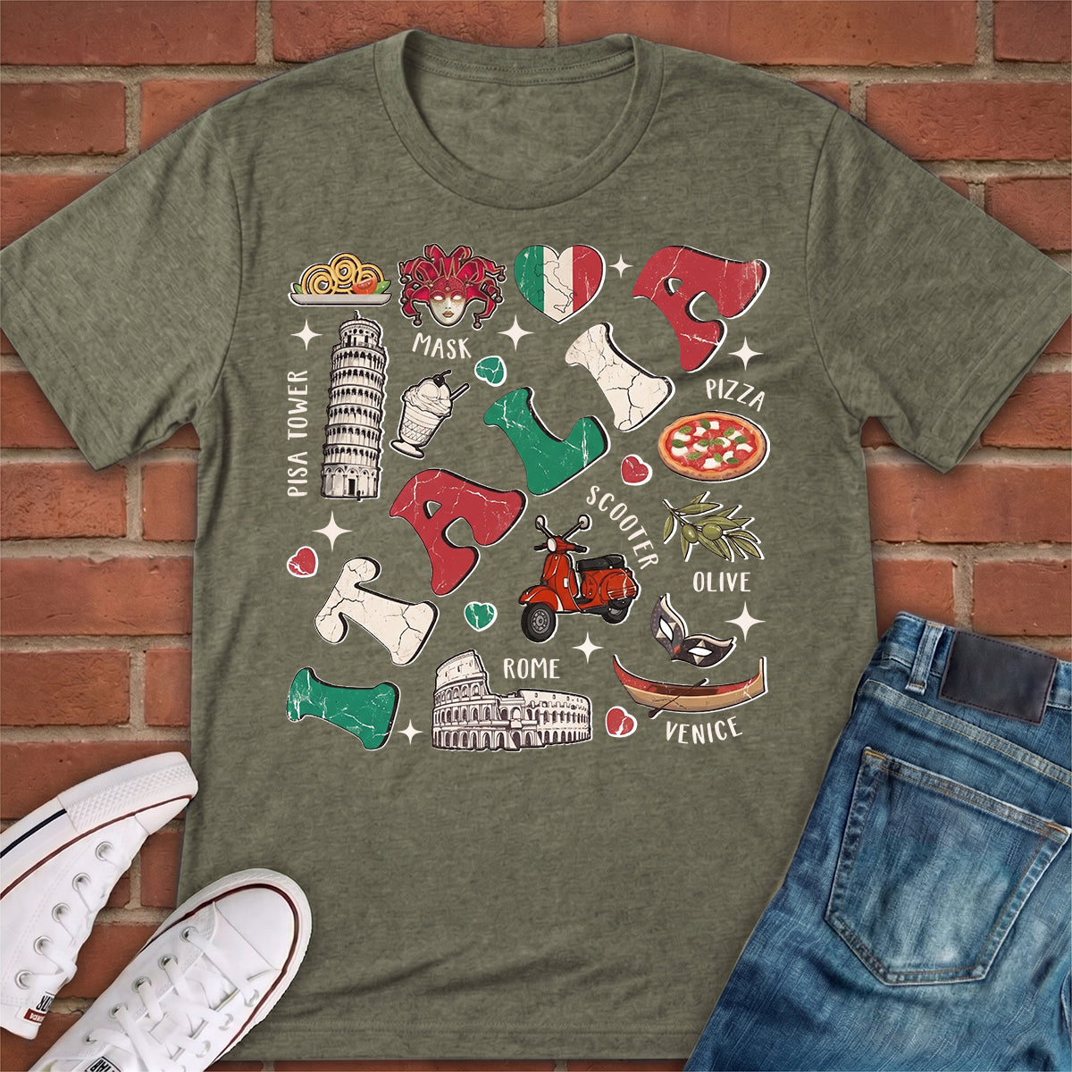 Italia T-shirt For Italia Vacation Gift