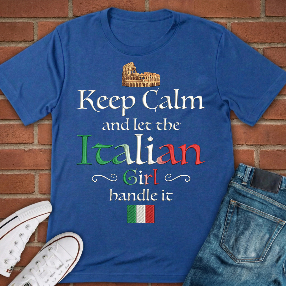 Let The Italian Girl Handle It 2D Print T-shirt