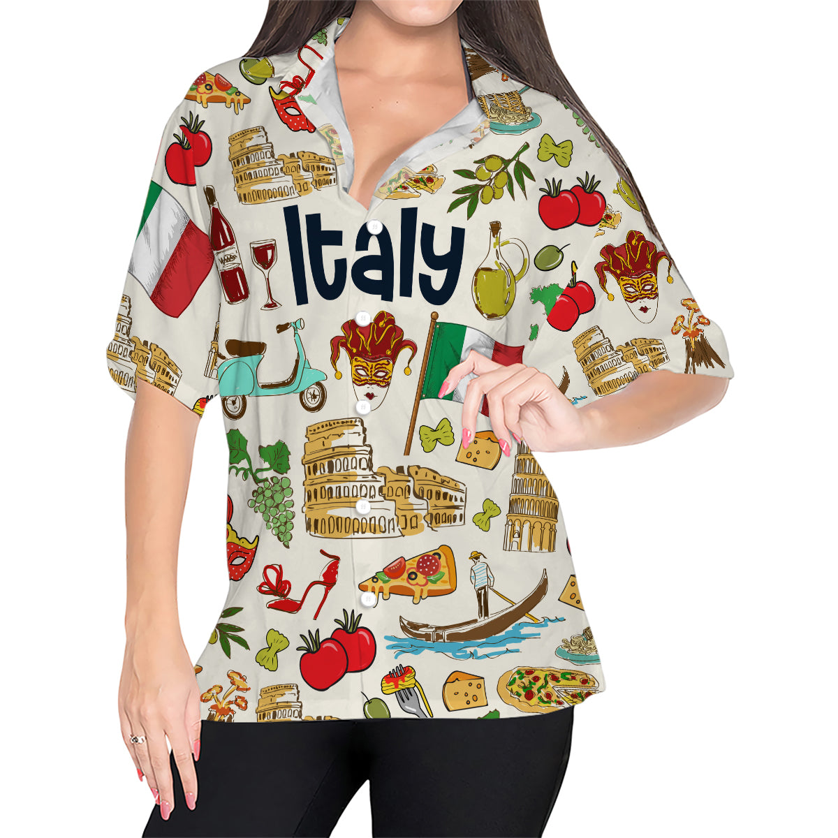 Italy Italia Hawaiian Shirt For Vacation And Travel Lovers