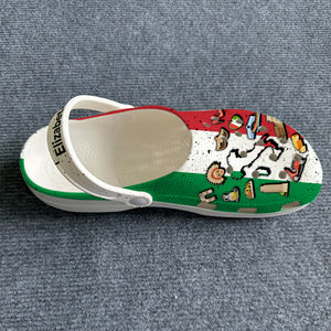 Italy Flag Symbols Personalized Clogs Shoes