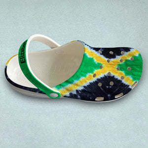 Custom Jamaica Clogs Shoes With Flag Tie Dye