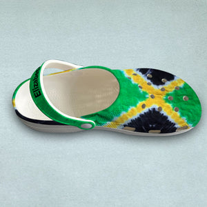 Custom Jamaica Clogs Shoes With Flag Tie Dye