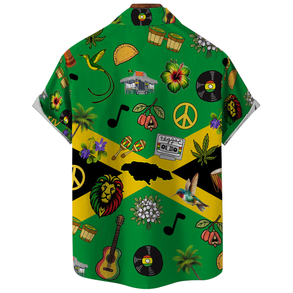 Jamaica Flag, Symbols Hawaiian Shirt For Jamaican