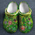 Custom Jamaica Clogs Shoes With Jamaican Symbols Marbled