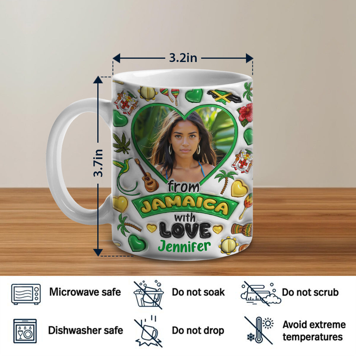 From Jamaica With Love Coffee Mug With Your Name