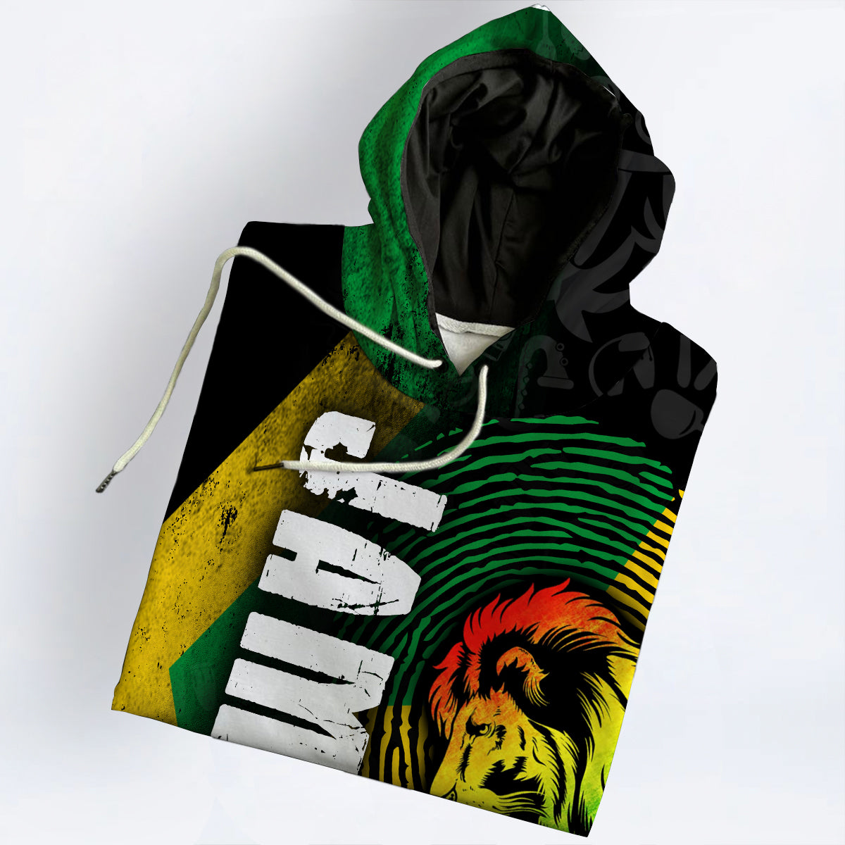 Jamaica Flag Symbols Custom Your Name 3D Hoodie