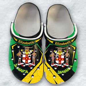Jamaica Flag Cover Personalized Clogs Shoes