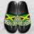 Jamaica Flag Custom Slide Sandals With Pattern