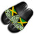 Jamaica Flag Custom Slide Sandals With Pattern