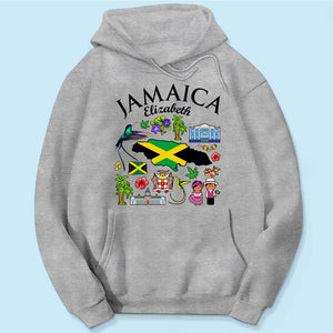 Customized Jamaica T-shirt With Symbols And Name