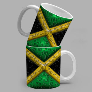Jamaica Flag 3D Inflated Effect Coffee Mug
