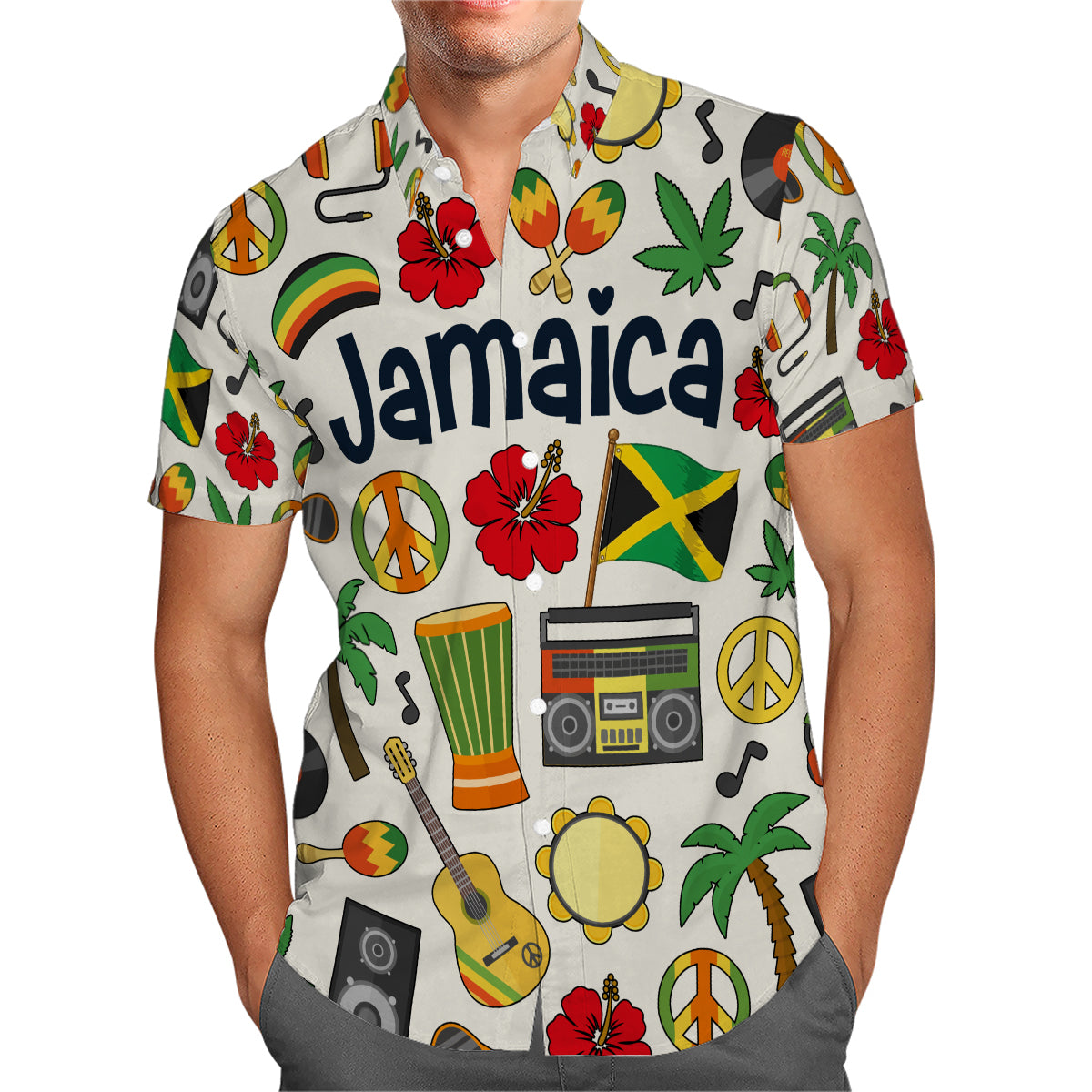 Jamaica Hawaiian Shirt For Vacation And Travel Lovers
