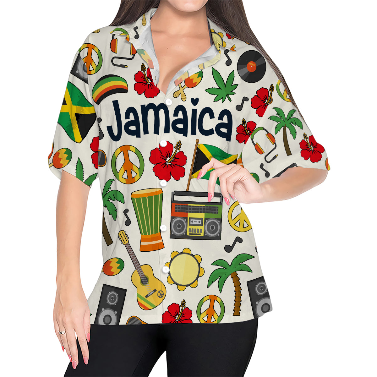 Jamaica Hawaiian Shirt For Vacation And Travel Lovers