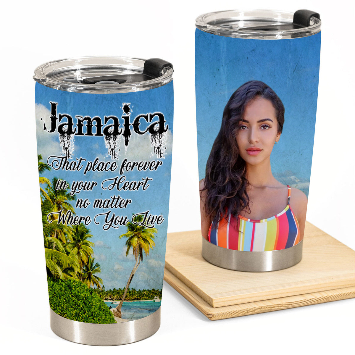 Jamaica That Place Forever In Your Heart Custom Tumbler