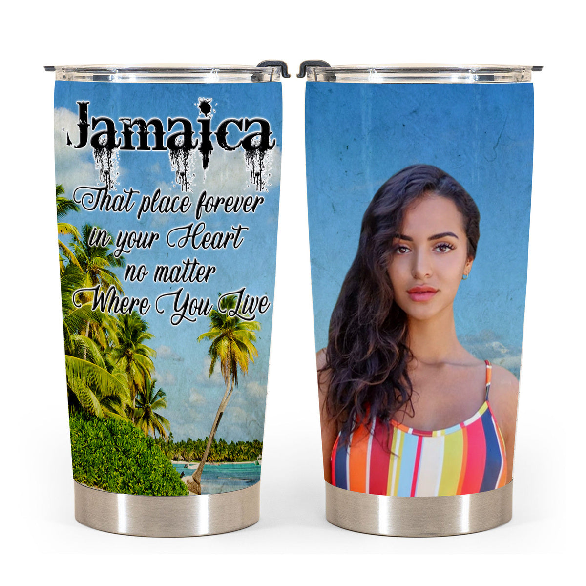 Jamaica That Place Forever In Your Heart Custom Tumbler