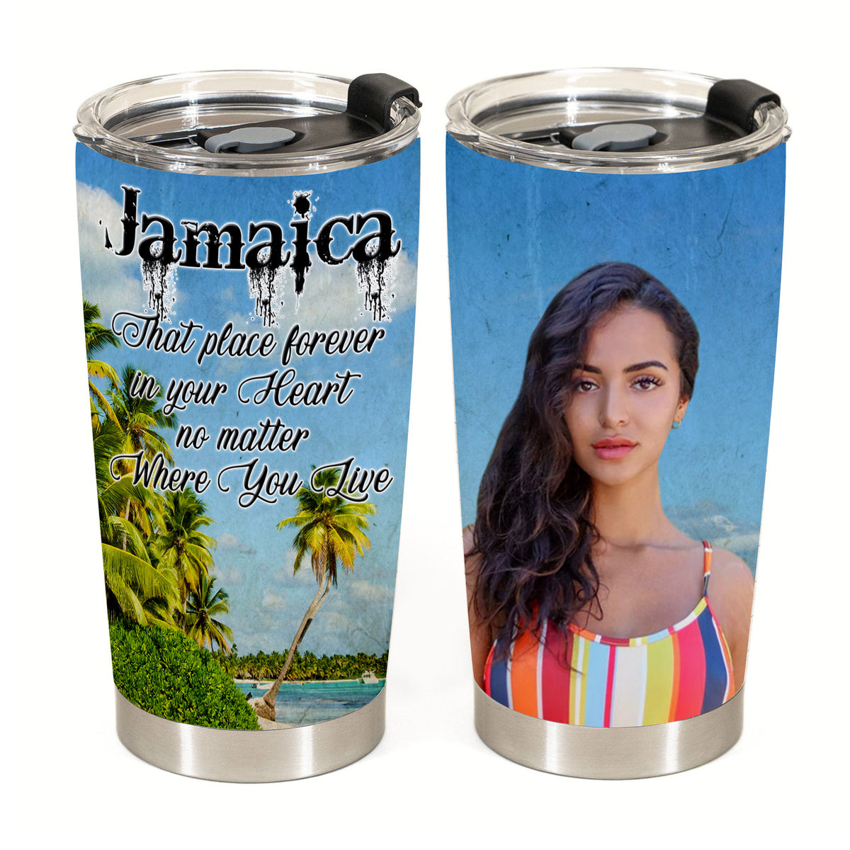 Jamaica That Place Forever In Your Heart Custom Tumbler
