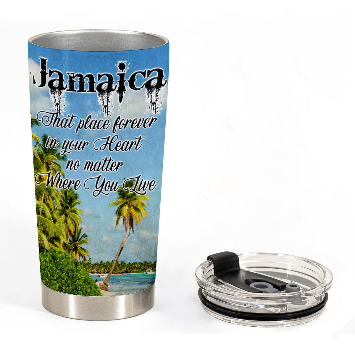 Jamaica That Place Forever In Your Heart Custom Tumbler