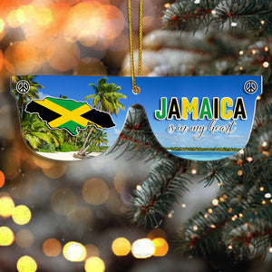 Jamaica Sunglass Christmas Acrylic Ornament