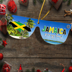 Jamaica Sunglass Christmas Acrylic Ornament