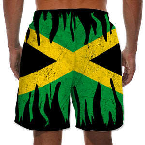 Personalized Jamaican Flag Summer Beach Shorts