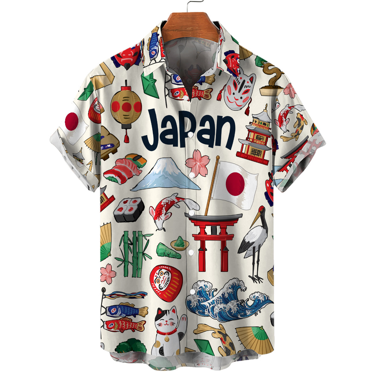 Japan Hawaiian Shirt For Vacation And Travel Lovers