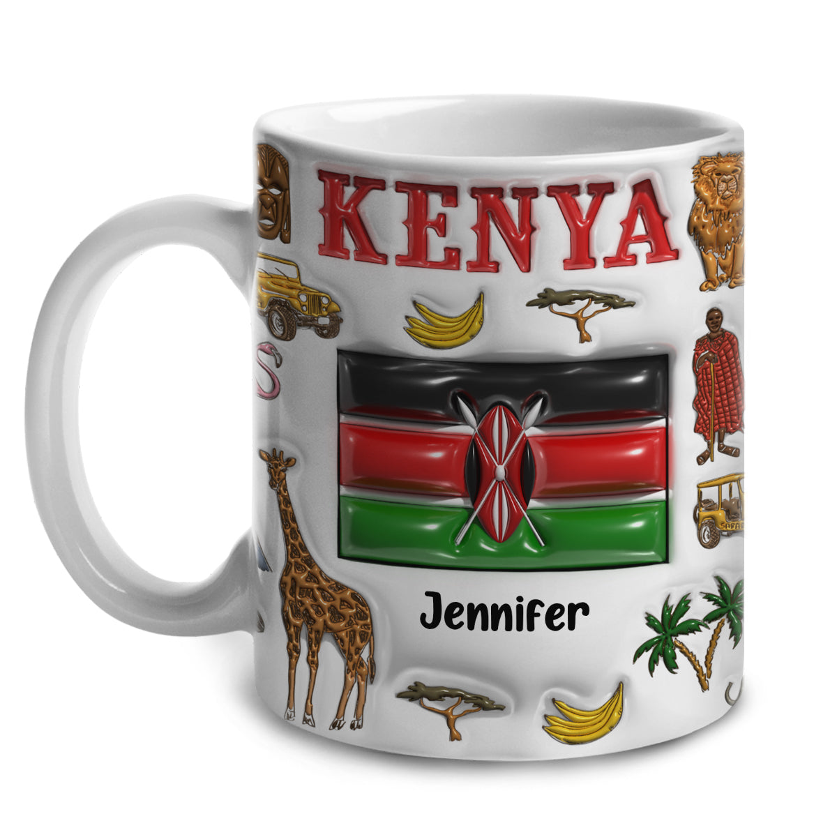 Custom Kenya Coffee Mug Cup With Your Name