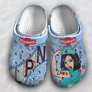 Custom LPN Licensed Practical Nurse Clogs Shoes