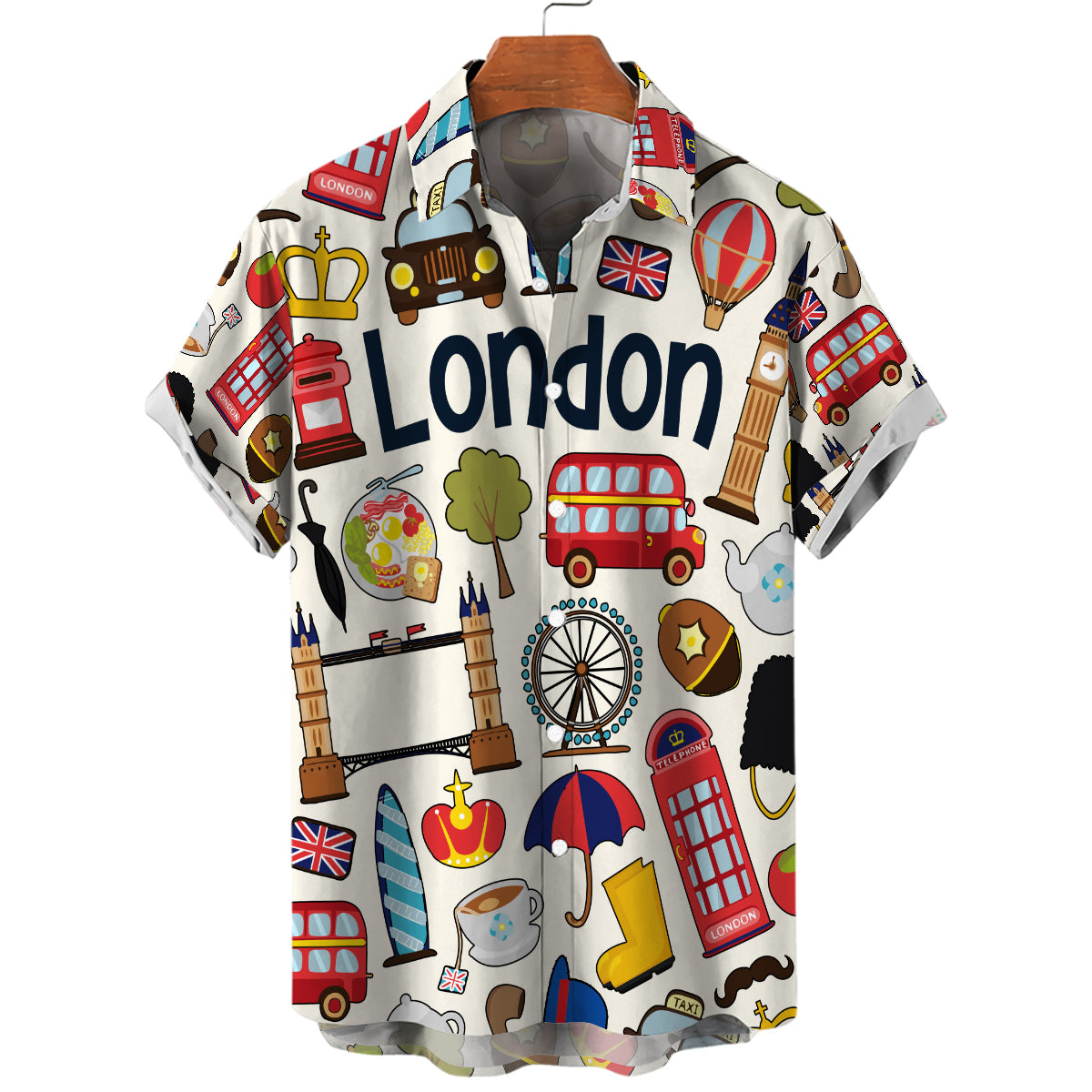 London Hawaiian Shirt For Vacation And Travel Lovers