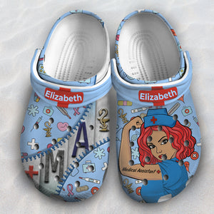 Custom Medical Assistant Clogs Shoes