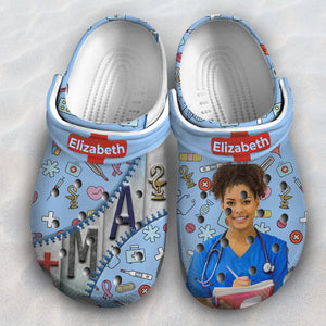 Custom Medical Assistant Clogs Shoes