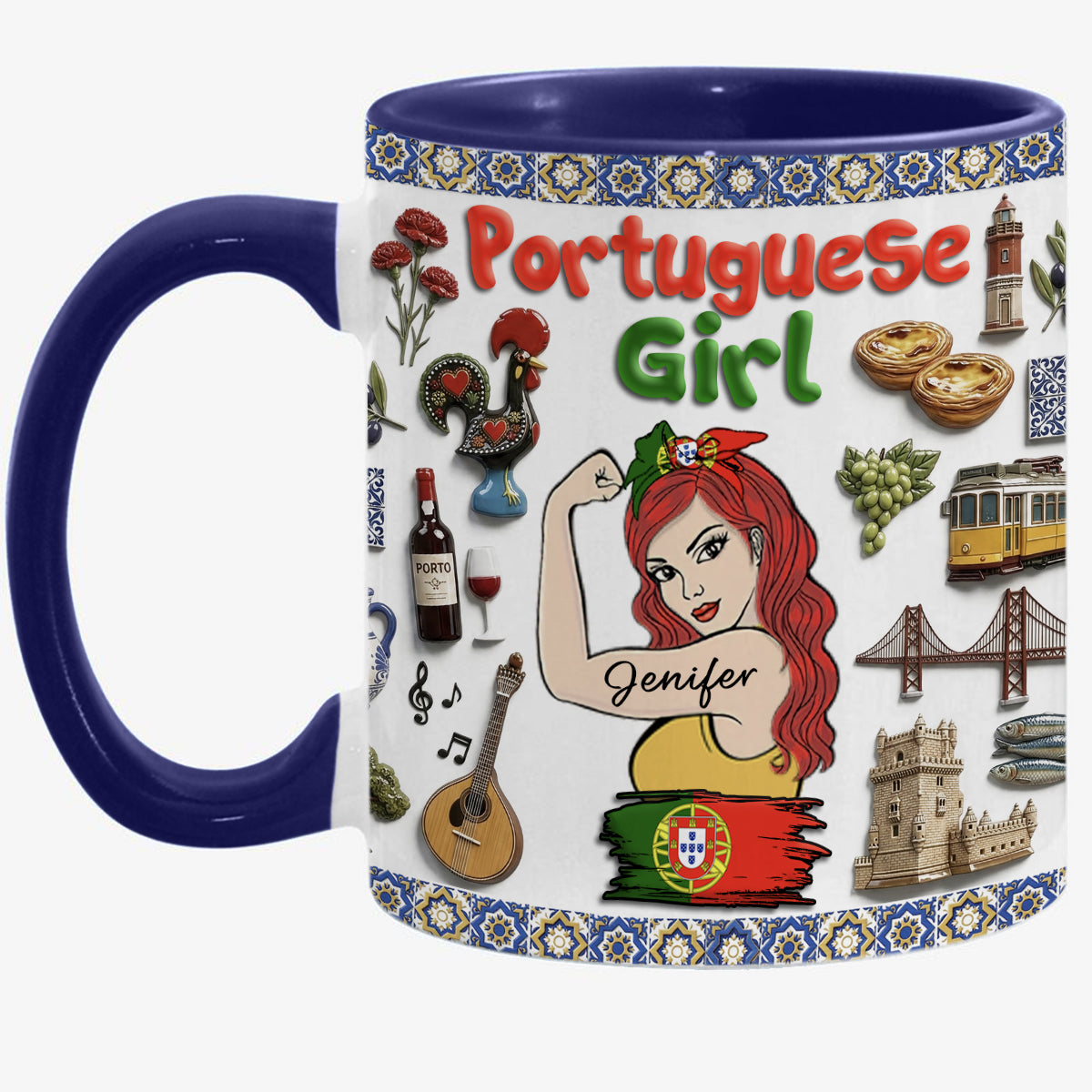 Custom Portuguese Girl Accent Mug