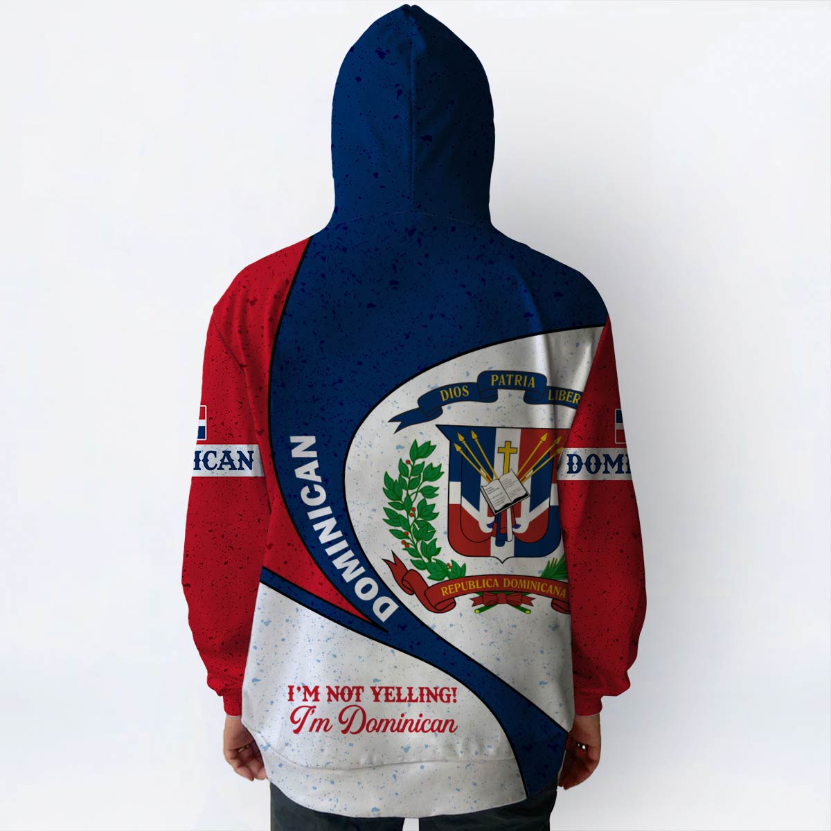 Dominican Flag Personalized Hoodie, I'm Not Yelling I'm Dominican