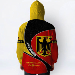 Germany Flag Personalized Hoodie, I'm Not Yelling I'm German