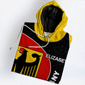 Germany Flag Personalized Hoodie, I'm Not Yelling I'm German